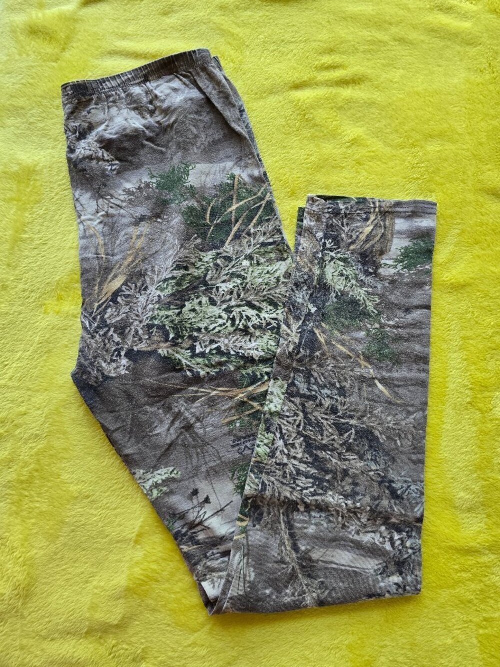 Realtree Girl Camo Waffle Knit Thermal Legging pants XL
